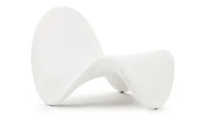 Tongue - Tongue Chair, White Boucle