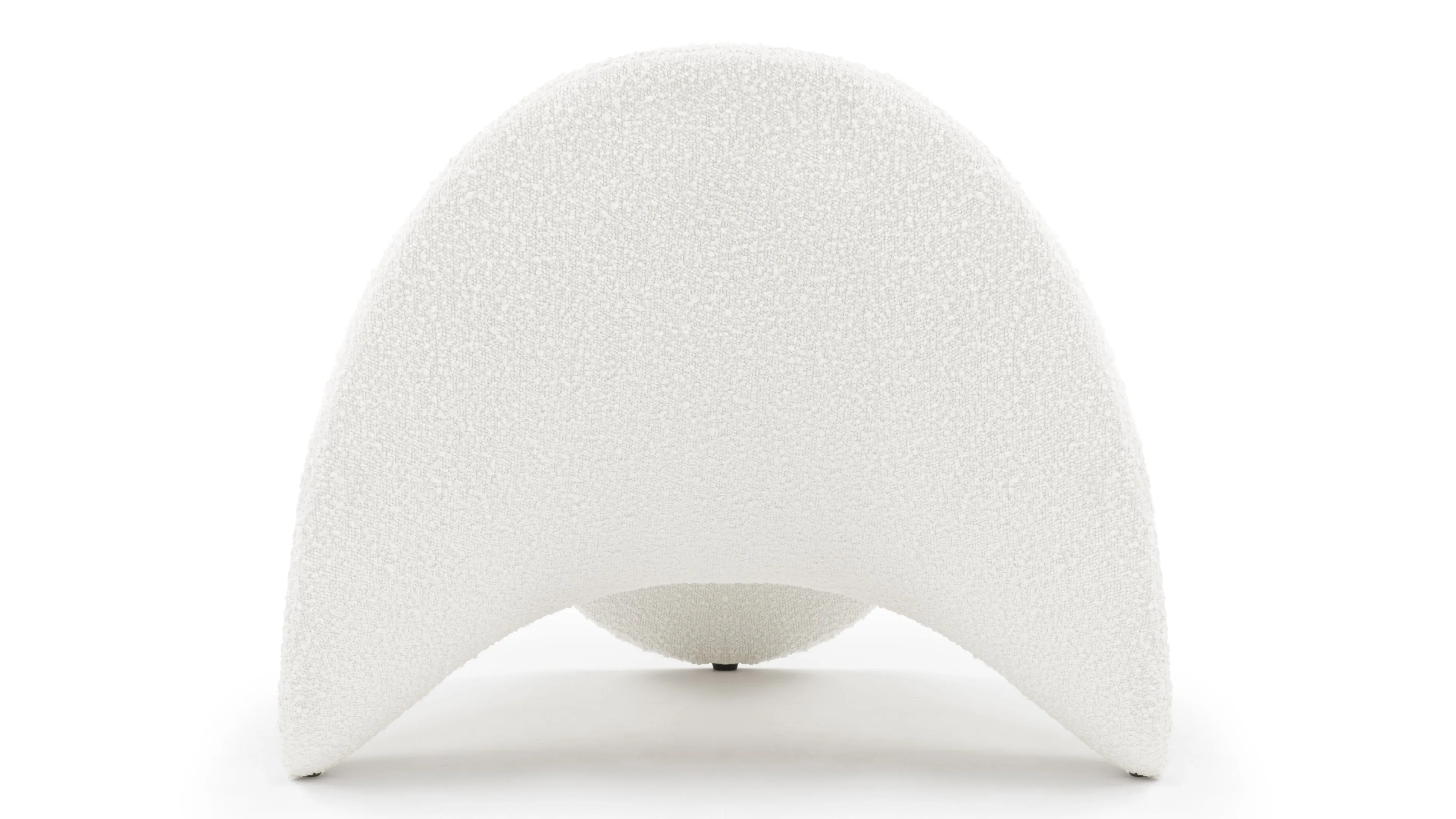 Tongue - Tongue Chair, White Boucle