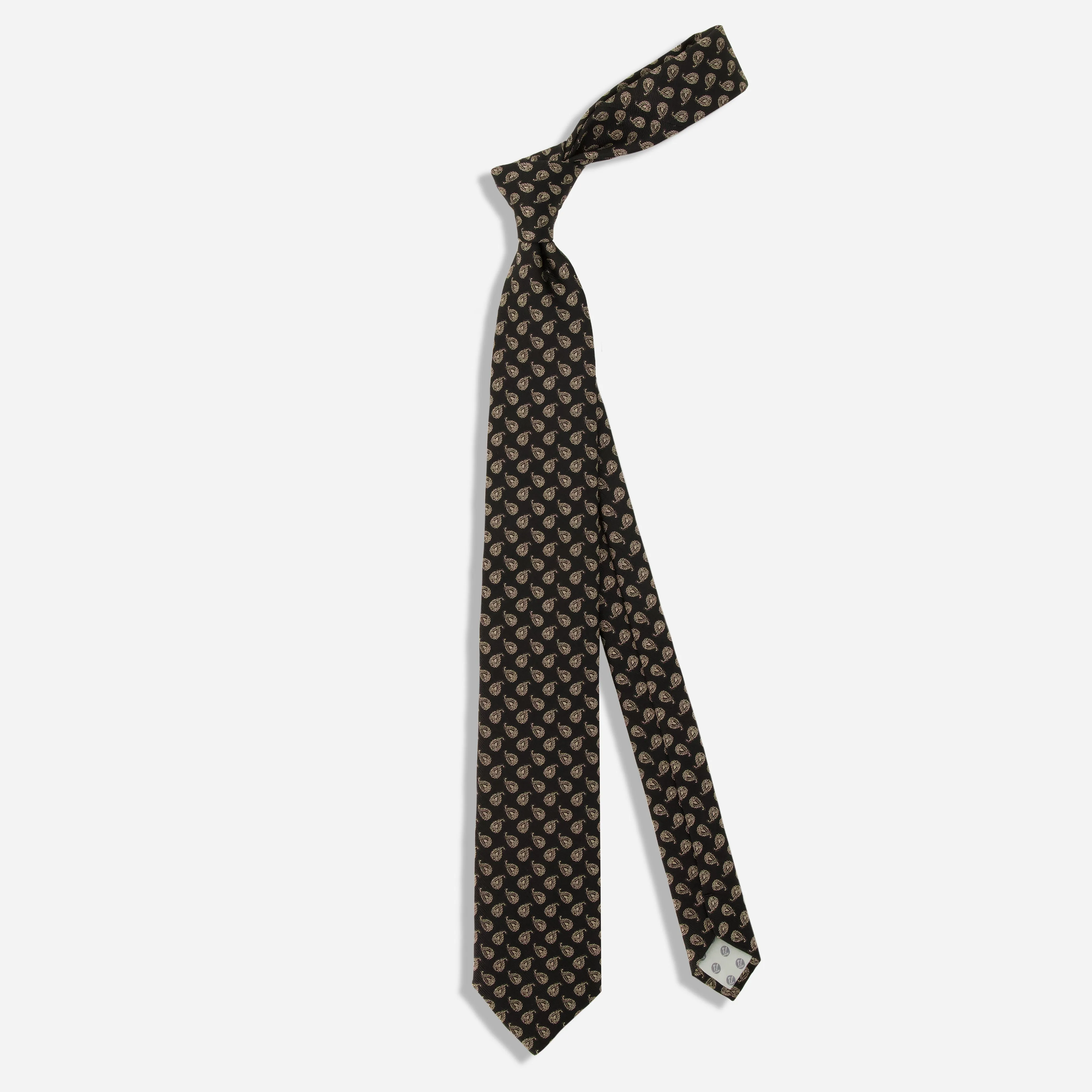 Waverly Paisley Black Tie