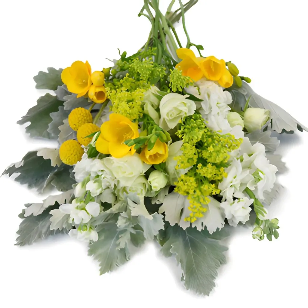 Yellow and White Sunshine Textured DIY Flower Kit