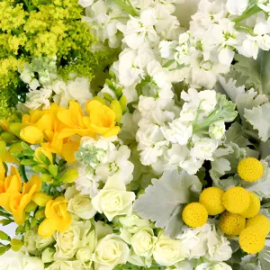 Yellow and White Sunshine Textured DIY Flower Kit